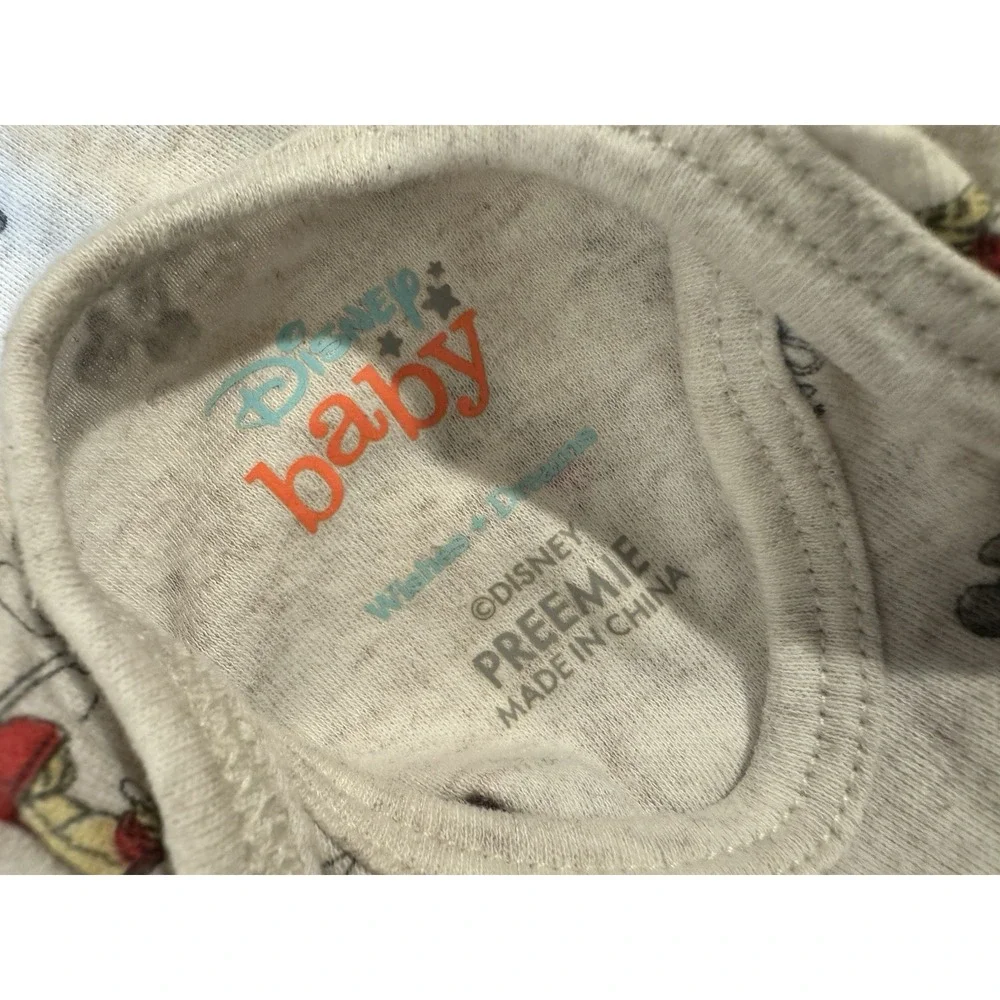Disney Baby Preemie Mickey Mouse Bodysuit Romper Outfit Boy Girl Reborn Doll